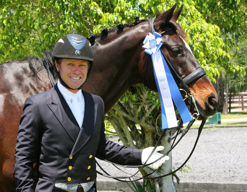 John Zopatti and Fabio Bringing Home the Blue Gold Coast Dressage Grand