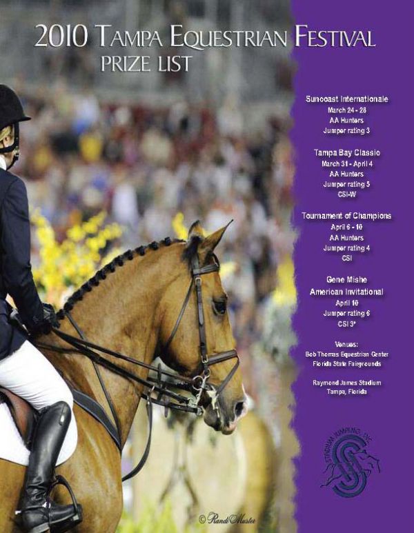 Tampa Equestrian Festival Prize List and Entry Forms Now Available