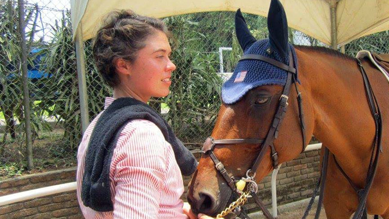 Kate McManis with Sarah Segal's Ramses at an FEI Nations Cup in Mexico. Photo courtesy of Katie McManis